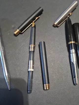 Penne stilografiche Parker 45, Papermate e portaminas Cross