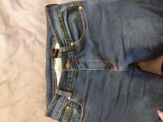 Pantalón Vaquero Moto Azul