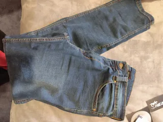 Pantalón Vaquero Moto Azul