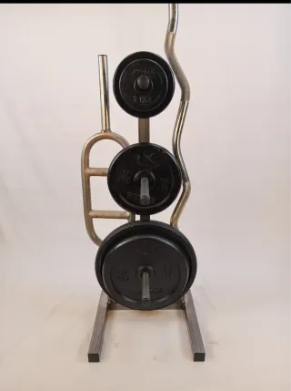 Soporte discos pesas 28 y 30 mm decathlon domyos