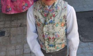 Chaleco fallero niño bordado