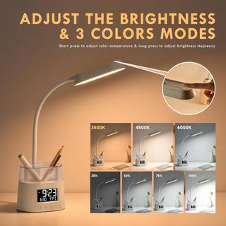 Lampada Orologio Portapenne Luce RGB dimmer