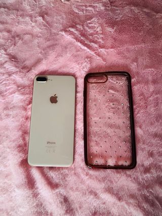iPhone 8 plus semi nuevo rosadito