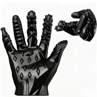 Guante latex estriado