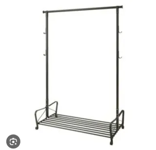 Burra Perchero IKEA Portis Metal Negro