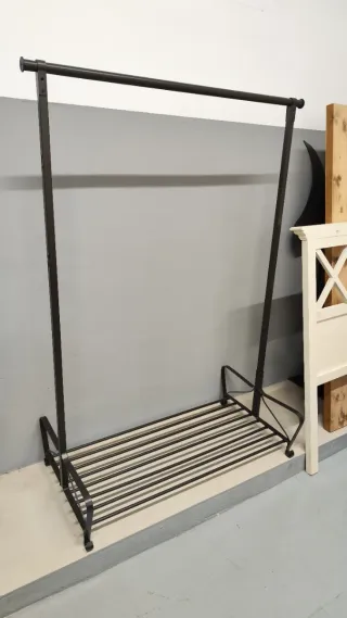 Burra Perchero IKEA Portis Metal Negro