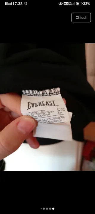 Felpa corta Everlast con cappuccio