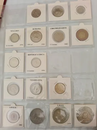 Colección de monedas de varios países