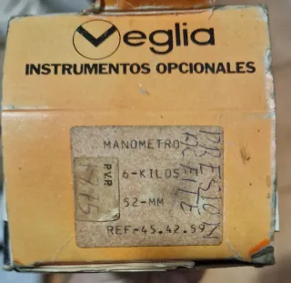 Manómetro Presión Aceite Veglia Bressel
