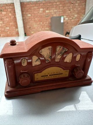 Radio Estilo Antiguo Marrón