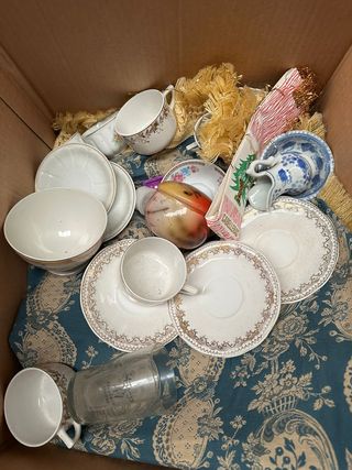 Lote de cubertería y Vasos