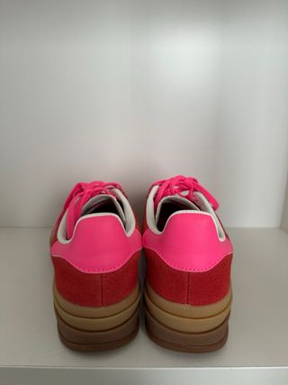 Adidas Gazelle Plataforma Roja/Rosa Talla 37.5