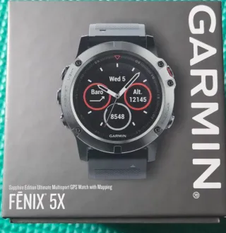 Garmin Fenix 5X Zafiro Negro/Plata