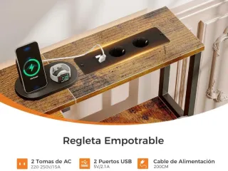 Coleshome Escritorio Gaming con LED, 140x48cm