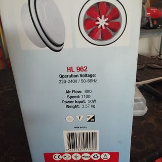 Ventilador con regulador para nave, baño, granja