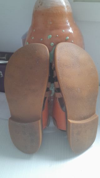 Sandalias de cuero trenzado Hechas por un artesano