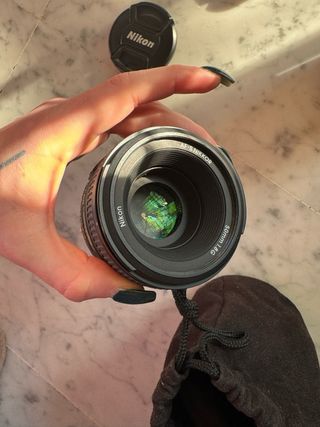 Nikon D5200 + 3 objetivos + 2 baterías + bolso