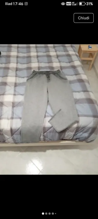Pantalone tuta uomo grigio taglia S