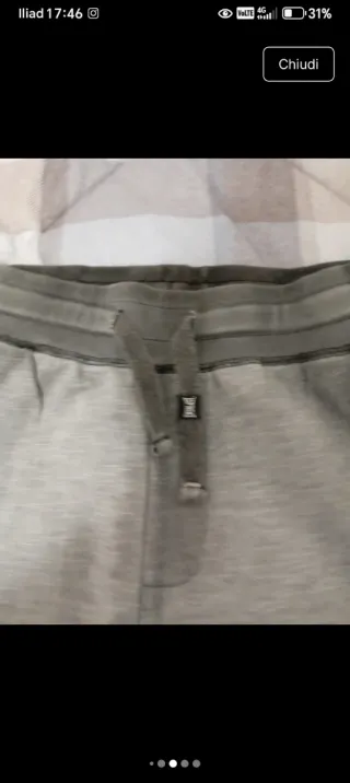 Pantalone tuta uomo grigio taglia S