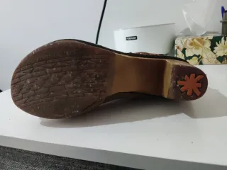 Botines Art Piel Serpiente Hebilla