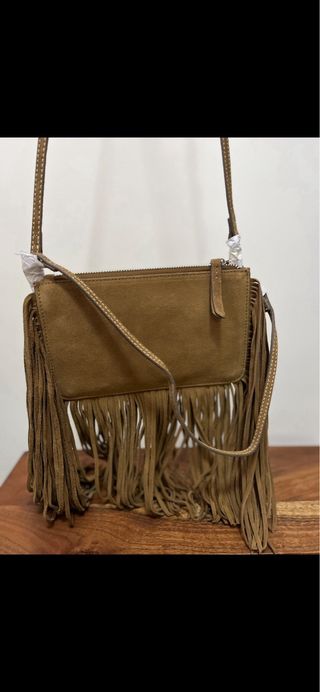 Bolso ante flecos Zara