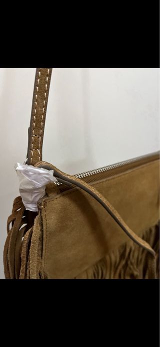 Bolso ante flecos Zara