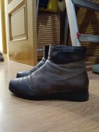 Botines Mujer Marrón y Gris