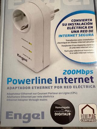 Adaptador Powerline Internet Engel 200Mbps