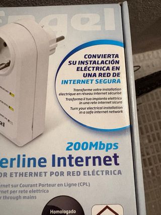 Adaptador Powerline Internet Engel 200Mbps