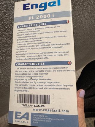 Adaptador Powerline Internet Engel 200Mbps