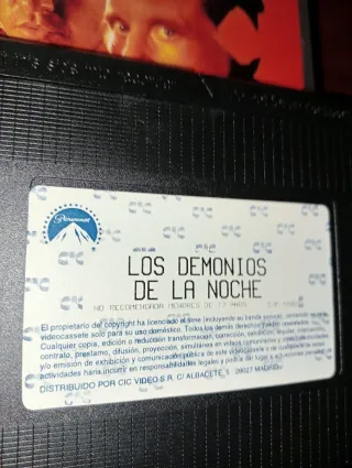 Los demonios de la noche.VHS