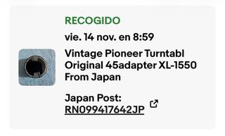 Adattatore dischi Pioneer JAPAN