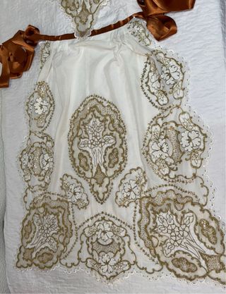 Conjunto Manteletas Fallera Doradas