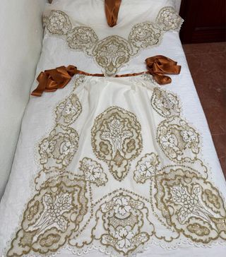 Conjunto Manteletas Fallera Doradas