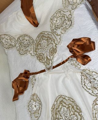 Conjunto Manteletas Fallera Doradas