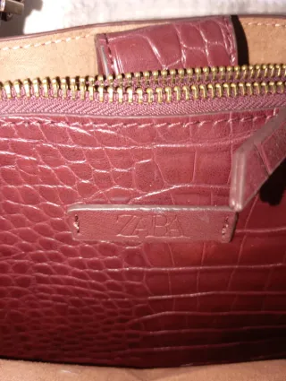 Bolso bandolera piel efecto cocodrilo