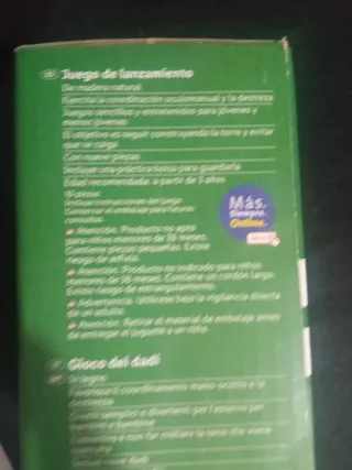 Juego de lanzamiento de madera 10 piezas