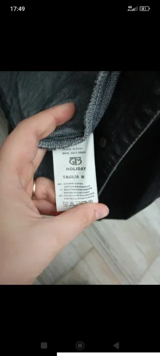 Giacchetto jeans nero donna holiday