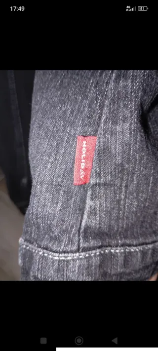 Giacchetto jeans nero donna holiday