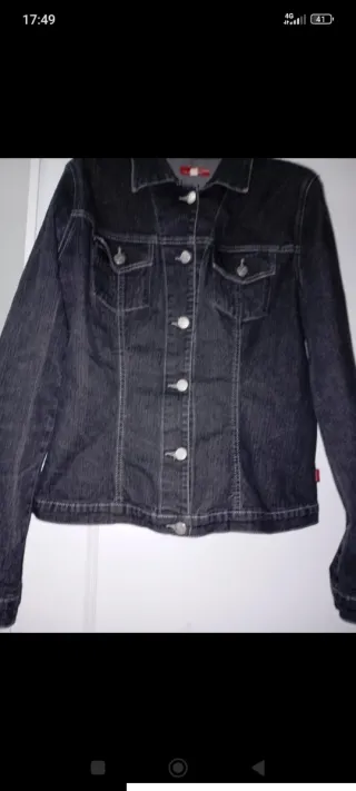Giacchetto jeans nero donna holiday