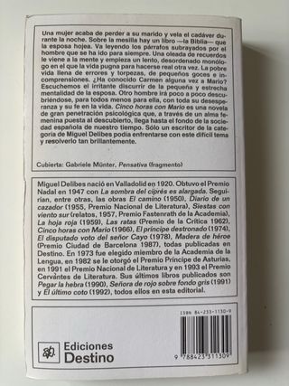 Cinco horas con Mario (Destinolibro) (Spanish E...