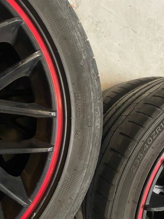 Llantas barracuda 18 pulgadas con neumáticos al90%