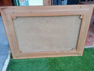 Bodegón oléo sobre lienzo firmado con marco dorado