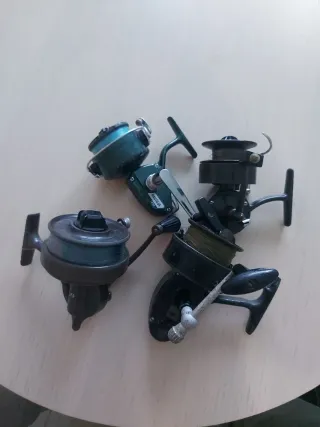 Lote 4 carretes pesca vintage