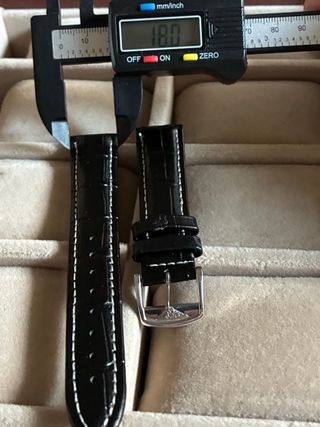 Correa en piel de becerro para reloj Longines 18mm