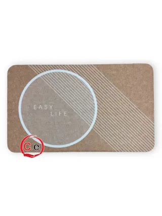 Tappeto bagno effetto marmo oro