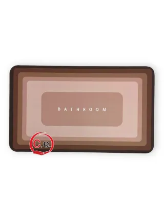 Tappeto bagno effetto marmo oro