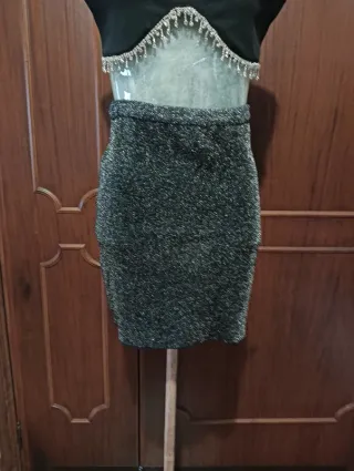 Minigonna Zara scintillante elasticizzata