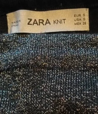 Minigonna Zara scintillante elasticizzata