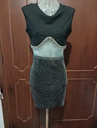 Minigonna Zara scintillante elasticizzata